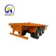 Customized 40FT Flatbed Trailer 40 prime Container Transport Chassis with ABS Option