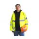 Stain Resistant High Visibility Work Uniforms Safety Jacket With Detachable