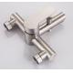 ISO9000 Fine Touch Bathroom Stainless Steel Faucet Silver Luster