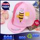 Custom Lovely Bee Fashion Short Brim Kids Soft Cotton Baseball Caps For Children