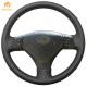 Custom Leather  Steering Wheel Cover for Lexus RX330 RX400h RX400 2004 2005 2006 2007 Toyota Corolla Verso 2006 Camry 2004-2006