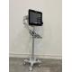 Aviation Aluminum Matieral Portable Medical Monitor Trolley With 3 Inch Silent Wheels