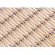 Stainless Steel Flexible Metal Mesh Fabric Bronze Color For Partitions