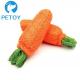 Cute Carrot Loofah Durable Pet Toys / Bright Color Big Dog Rope Toys