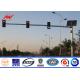 OEM Hot Rolled Steel Powder Coated Traffic Light Pole For Road Lighting