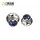 Nonstandard SS Nylock Nut , Lock Nut With Washer M12 M22 M28 DIN6923