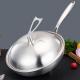 High Capacity Stovetop Frying Pan Kitchen Non Stick Stainless Steel