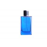 Plastic Cap Custom Perfume Bottles 50ml Transparent With Black UV Cap