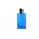 Plastic Cap Custom Perfume Bottles 50ml Transparent With Black UV Cap