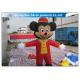Colorful Mickey Mouse Inflatable Christmas Decorations Adult Costume For Party