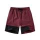 Men Loose Quick Drying Cropped Beach Pants Casual Solid Color Splicing