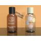 Luxury Amber Plastic Cosmetic Bottles Moisturizing Milk Thick Wall With Black Cap 2.7oz