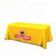 Waterproof Custom Trade Show Tablecloth Square Shape Hollow Out Back