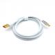 White Fast Charging Male USB A To C Cable USB C Cable