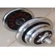 Multi Layer Steel Gym Fitness Dumbbell Black / Silver Color Steel Dumbbell By CR