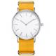 OEM ODM Elegant Nylon Band Watches , Multi Color Japan Movement Quartz Watch