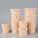 24OZ Brown kraft paper cup leakproof takeaway food soup packaging biodegradable custom printing cups