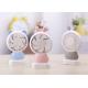 Linglong Rabbit light fan / rechargeable korea advertising hand operated fan giveaway