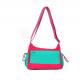 Small Custom Messenger Bags / Ladies Canvas Shoulder Bag Single Strip One Main Zipper Compartment