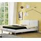 EN1725 Upholstered Bed Frame PU Leather Plywood With Steel Legs