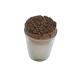 Eco Glass Candle Cup With Natural Cork Bark Top Stopper Cork Lids