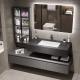 60cm Bathroom Vanity Units With Sink And Side Cabinet Wall Hung Waterproof Bathroom Cabinet Set