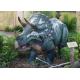 Artificial Life Size Dinosaur Statue , Handmade Outdoor Dinosaur Statues