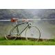 Caliper brake Chrome steel  big 28 inch old style dutch city bike with Shimano speed and Cowhide seat