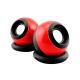 2.0 Speaker System Usb Powered Speakers , Pc Gaming Speakers Red Color