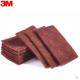 Customized 3M 7447 Non Woven Pad for Polishing 150x230MM Red Gray Tan Free Sample