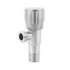 Dual Compression Outlet Angle Stop Valve Plumbing Fitting Quarter Turn SUS201