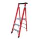 Industrial  5' Fiberglass Step Ladder ANSI GR1A Easy To Open And Close