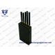 5 Antenna Portable Signal Jammer for GPS / Cell Phone WiFi 100-240v Power Supply