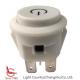 High Quality Momentary Push Button Switch, Φ20, White, SPST, (ON)-OFF, for Power Start.