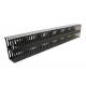 20U Patch Panel Cable Management , Vertical Mounting Rack Brush Panel With Fingers