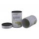 Varnishing Paper Composite Cans 120gsm Material , Cardboard Tube Packaging
