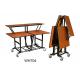 30*30*1.2mm Iron Portable Banquet Foldable Table 240*45*75CM