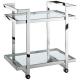 Stainless Steel Minimalist Bar Cart Trolley On Wheels For Beverage Apartment