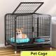 Pet Dog Cage Small Medium-Sized Dog Crate In Bedroom Foldable Portable Indoor Household With Toilet Teddy Dog Cage Bold