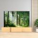 Motorized TV Stand Cabinet 100 Inch Laser TV Cabinet Brown For Ultra Short Throw Projector Stand