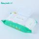 80pc per bag Natural Fabric Custom Nonwoven Baby Wet Wipes Biodegradable Ultra Soft