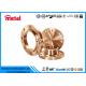 1 / 2  - 36  Copper Nickel Pipe Fittings Copper Pipe Flange High Destructive Turbulence