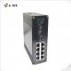 Industrial 8-Port 10/100/1000Base-T + 2-Port 1000BASE-X Ethernet Switch Single Fiber SC 20KM