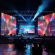 Indoor Rental LED Video Wall Advertising P3.91 / P4 Scalable