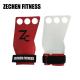 Fitness CrossFit hand grips leather gymnastics workout 3 hole carbon hand grips