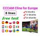 8 Lines CCCam Cline Oscam For Europe Digital Satellite Receiver GTMEDIA Decoder