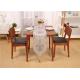Commercial Dark Oak Wood Hotel Dining Table Color Optional Eco -  Friendly