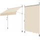 Clamp Awning, 1.5x1.3 CM, Beige, Sun Protection, Height From 200cm-300cm, Polyester