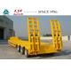 3 Axle 45Tons Low Bed Container Trailer For Machine Transport