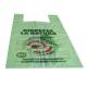 Environmental Protection Plastic Shopping Bags With Handles Gravure Printing